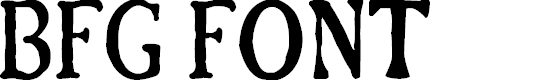 Preview image for BFG Font