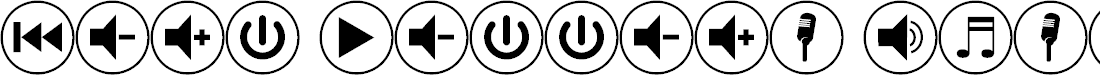 Preview image for font bottons music pro