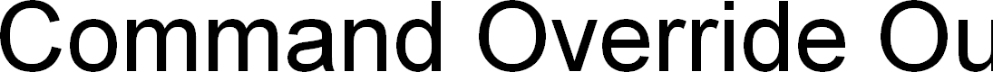Preview image for Command Override Outline Italic