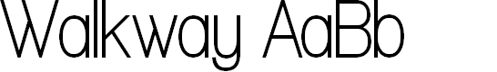 Preview image for Walkway Condensed Bold