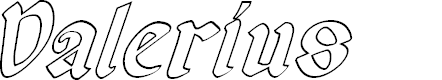 Preview image for Valerius Outline Italic