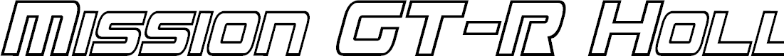 Preview image for Mission GT-R Hollow Condensed Italic