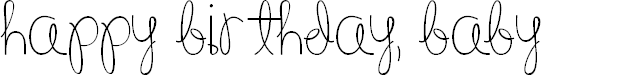 Preview image for Happy Birthday, BabyRegular