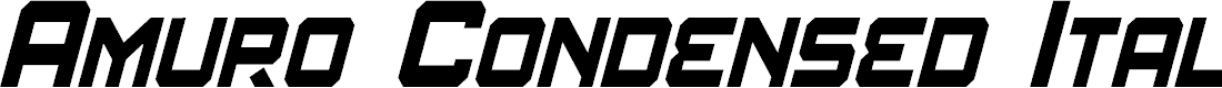 Preview image for Amuro Condensed Italic