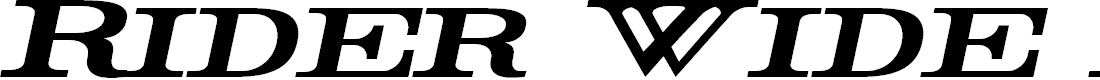 Preview image for Rider Wide Expanded Bold Italic