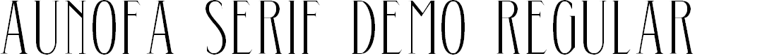 Preview image for Aunofa Serif DEMO Regular