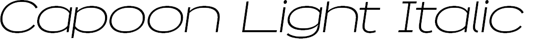 Preview image for Capoon PERSONAL USE Light Italic