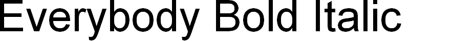 Preview image for Everybody Bold Italic