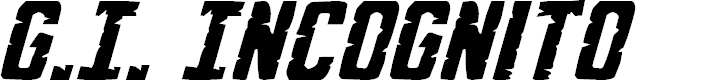 Preview image for G.I. Incognito Expanded Italic