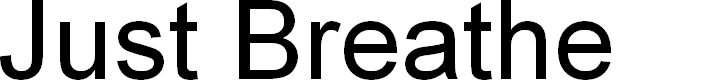 Preview image for Just Breathe Font