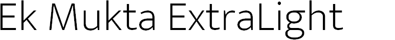 Preview image for Ek Mukta ExtraLight