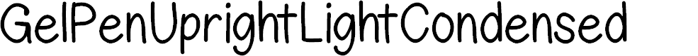 Preview image for GelPenUprightLightCondensed