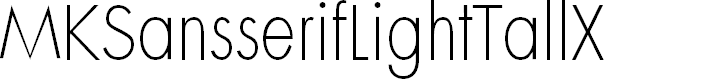 Preview image for MKSansserifLightTallX
