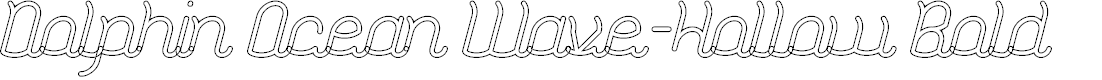 Preview image for Dolphin Ocean Wave-Hollow Bold