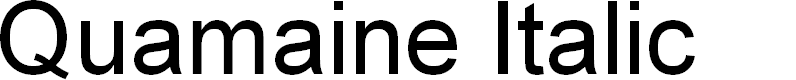 Preview image for Quamaine Italic