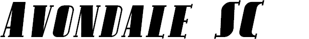 Preview image for Avondale SC Italic