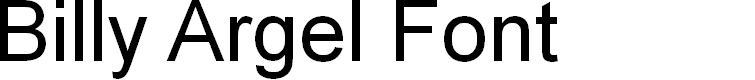 Preview image for BILLY ARGEL FONT