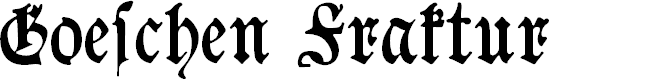 Preview image for Goeschen Fraktur