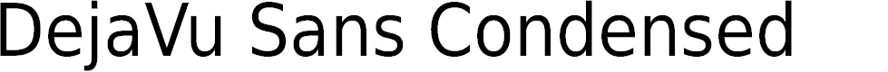 Preview image for DejaVu Sans Condensed