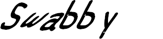 Preview image for Swabby Condensed Bold Italic