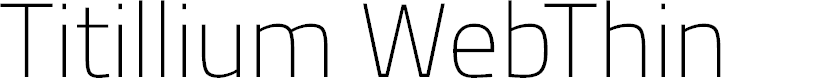 Preview image for Titillium WebThin
