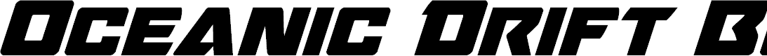 Preview image for Oceanic Drift Bold Italic