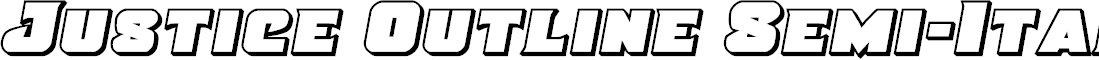 Preview image for Justice Outline Semi-Italic