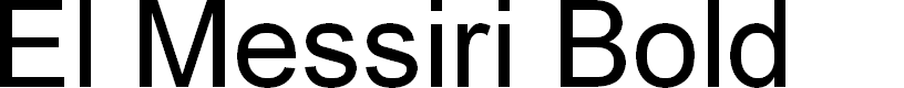 Preview image for El Messiri Bold