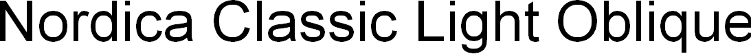 Preview image for Nordica Classic Light Oblique Outline