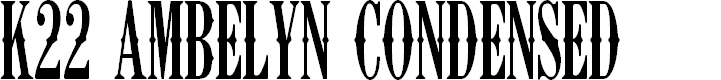 Preview image for K22 Ambelyn Condensed