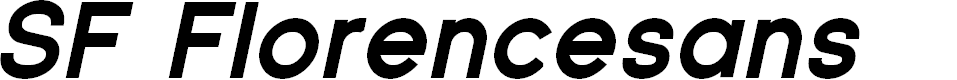 Preview image for SF Florencesans Black Italic