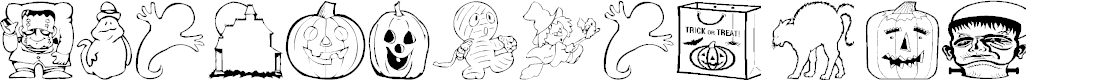 Preview image for AEZ halloween dingbats