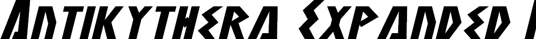 Preview image for Antikythera Expanded Italic