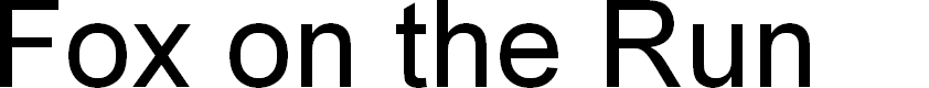 Preview image for Fox on the Run Italic