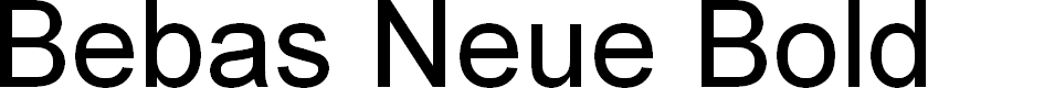 Preview image for Bebas Neue Bold