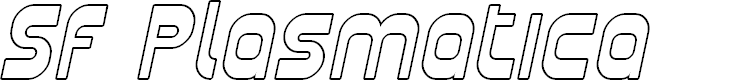 Preview image for SF Plasmatica Outline Italic