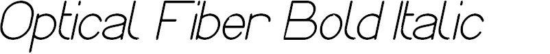 Preview image for Optical Fiber Bold Italic