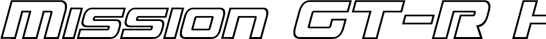 Preview image for Mission GT-R Hollow Italic