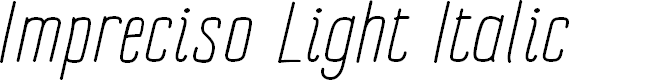 Preview image for Impreciso Light Italic