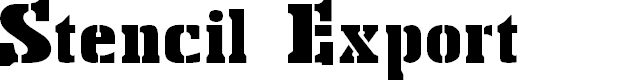 Preview image for Stencil Export
