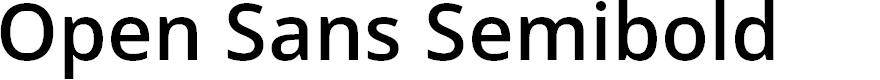 Preview image for Open Sans Semibold