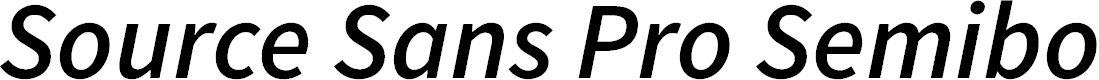 Preview image for Source Sans Pro Semibold Italic