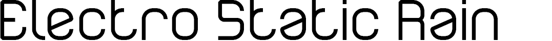 Preview image for Electro Static Rain Font