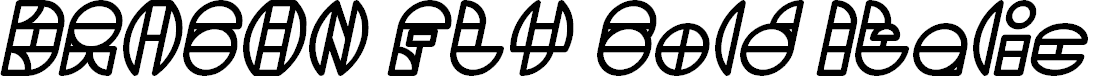 Preview image for DRAGON FLY Bold Italic