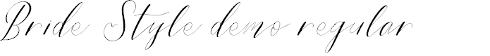 Preview image for Bride Style DEMO Regular