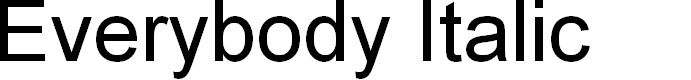 Preview image for Everybody Italic