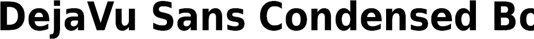 Preview image for DejaVu Sans Condensed Bold