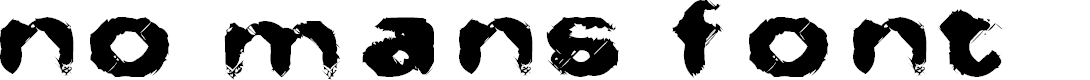 Preview image for No Man's Font