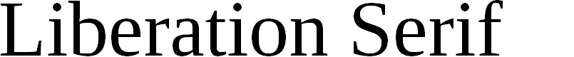 Preview image for Liberation Serif