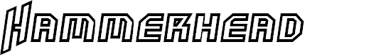 Preview image for HammerheadOutline Italic